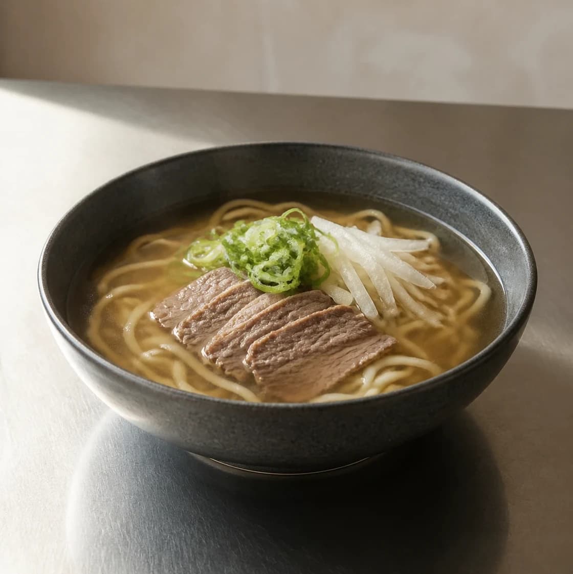 맑은 소고기 온면 한 그릇