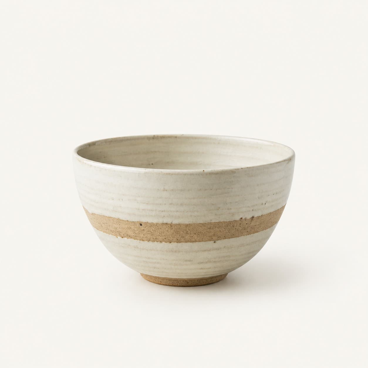 붉은 흙 국그릇, handmade pottery