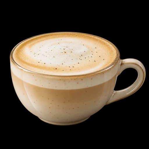 A cup of vanilla bean latte