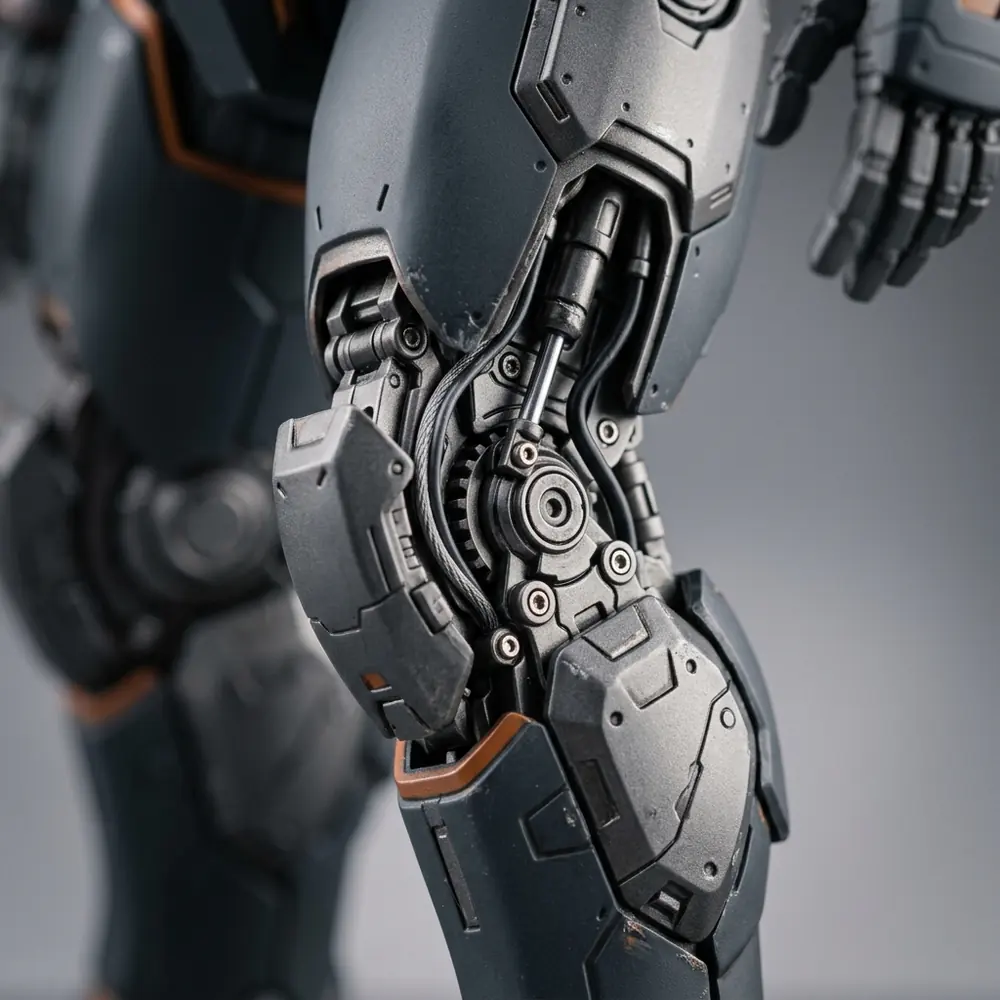 Extreme close-up of hand-painted face and mask detail on the Vala figure