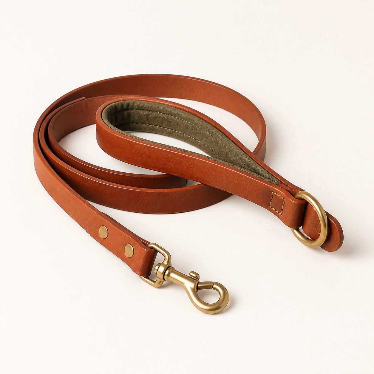 Padded Leather Leash - accessories